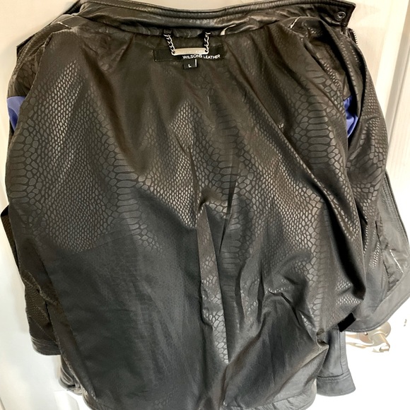 NWOT Leather moto jacket - Picture 5 of 7